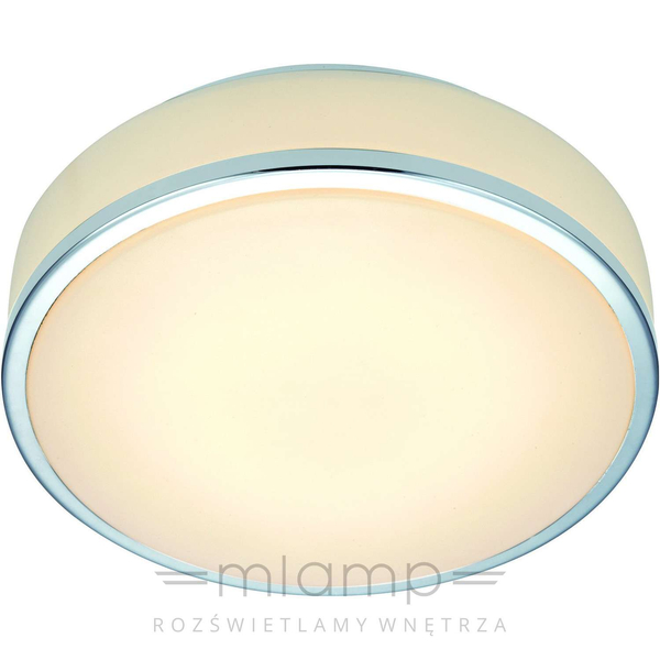 Plafon LAMPA sufitowa GLOBAL 28 105960 Markslojd łazienkowa OPRAWA okrągła LED 9W 3000K IP44 chrom biała