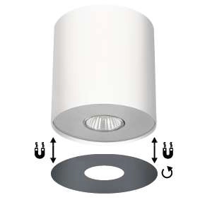 Downlight LAMPA sufitowa POINT M 6001 Nowodvorski metalowa OPRAWA tuba biała