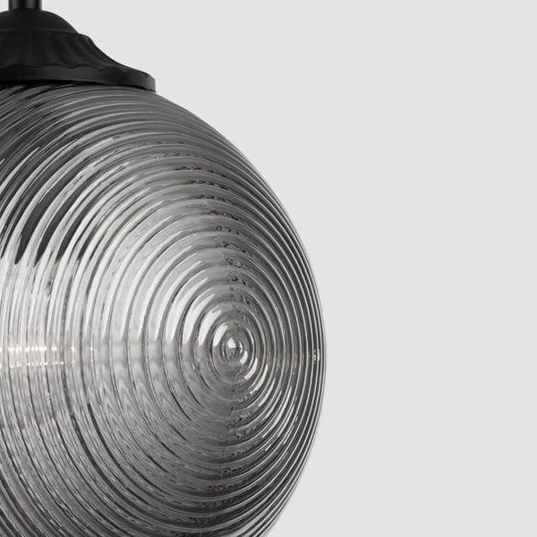 LAMPA wisząca ARJONA LE41877 Luces Exclusivas modernistyczna OPRAWA szklany zwis przydymiony czarny