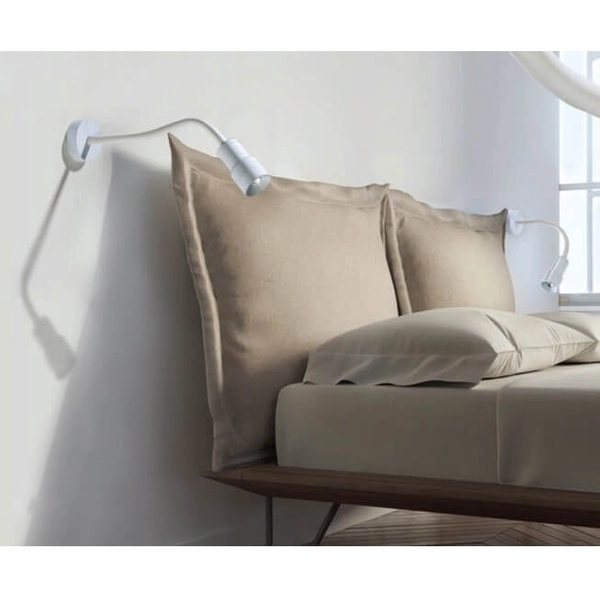 Kinkiet sypialniany Lumi Flex AZ4562 na peszlu biały