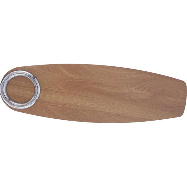 Lampowentylator Jerry 0337 drewniany do sypialni nad łóżko chrom