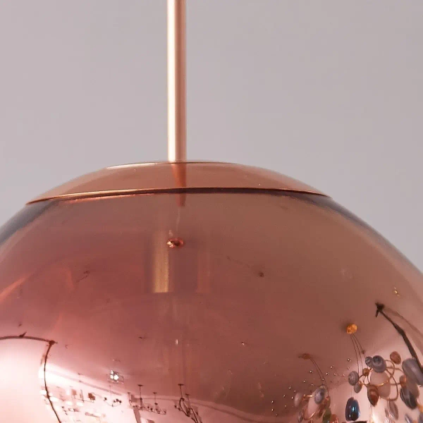 Wisząca lampa Glam MP-1239-180 Step kula organic miedziana