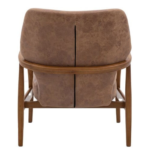 Fotel nowoczesny do sypialni Jensen 5059413872594 brązowy