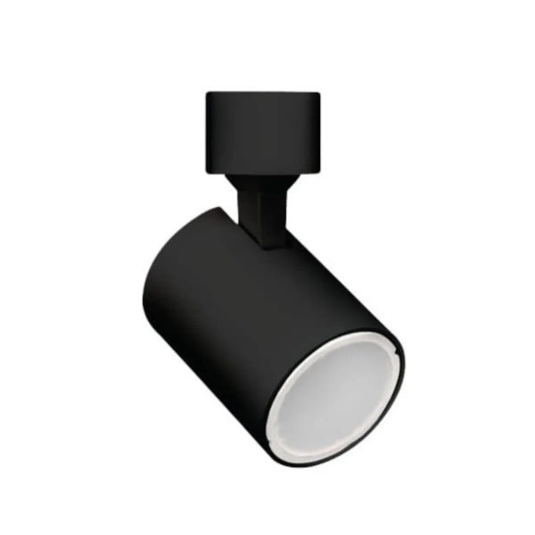 LAMPA sufitowa SNOW LP-731/1R BK Light Prestige metalowa OPRAWA tuba do systemu szynowego 1-fazowego czarna
