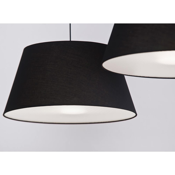 2-punktowa lampa wisząca Natalia AZ1923+2xAZ2590 nad łóżko chrom czarna