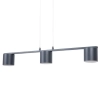 Loftowa wisząca lampa Mila 3 41362 do salonu zwis tubki grafitowy