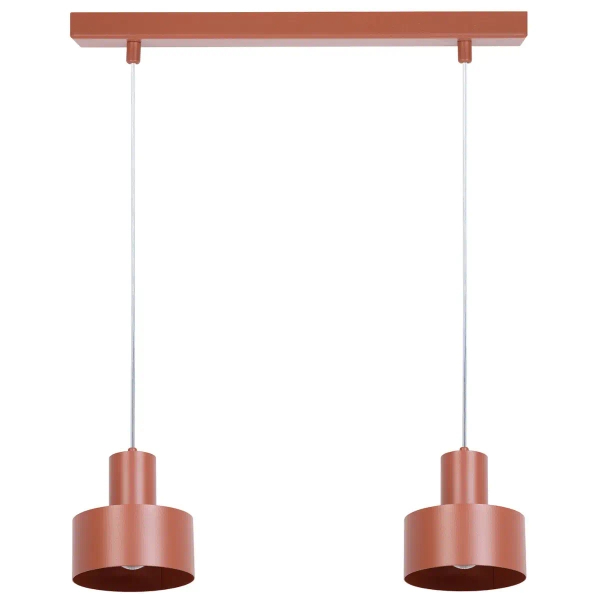 Podwójna wisząca lampa Rif 2 41157 do przedpokoju metalowa ceglana