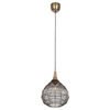 Pojedyncza lampa wisząca SORAYA 365440104 Trio łezka druciak czarny złoty