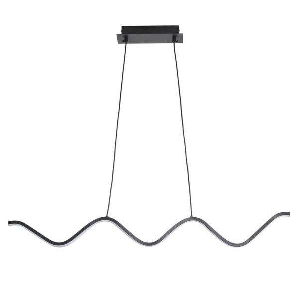 Lampa wisząca do salonu ZIGZAG ST-MD240602 BLACK LED 13W 3000K czarna