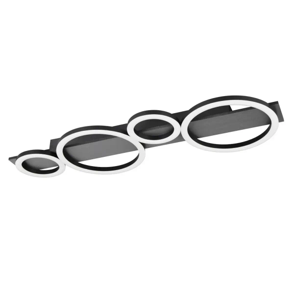 Sufitowa lampa na pilota LUMOS R64821109 LED 26,5W 4000K srebrny biały