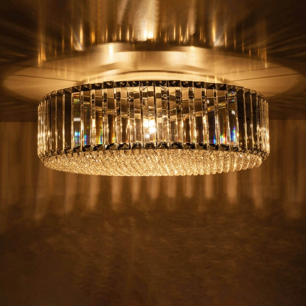 Lampa sufitowa glamour PRINCE C0360-05B-F4AC z kryształami przezroczysta