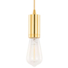 Kabel wiszący MODERNA DS-M-038 GOLD Italux metalowa OPRAWKA industrialny ZWIS przewód złoty