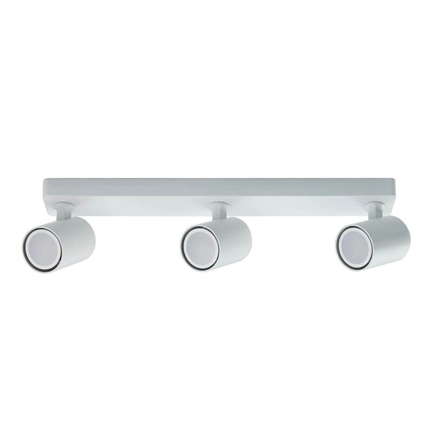 Sufitowa LAMPA reflektorowa SNOW LP-731/3W WH Light Prestige regulowana OPRAWA metalowy plafon tuby natynkowe białe