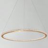 Wisząca LAMPA glamour MONTE LE41695 Luces Exclusivas metalowa OPRAWA pierścień ZWIS LED 48W 2935K modernistyczny ring złoty