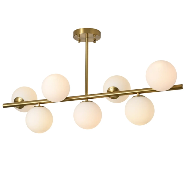 Kulista lampa sufitowa Bolti PLC0104-GD Yaskr nad stół biała złota