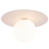 Lampa nasufitowa Pixi 10228 do gabinetu kula bubble dysk plate różowa biała