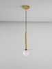 Lampa wisząca Art Deco URUAPAN LE42891 Luces Exclusivas kula do holu złota