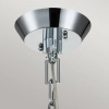 Łańcuchowa lampa wisząca Elmore QN-ELMORE-P-PC szklany stożek chrom