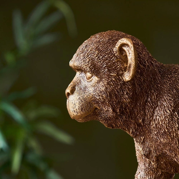 Dekoracyjna lampka stołowa Capuchin 106792 małpka złoty czarny