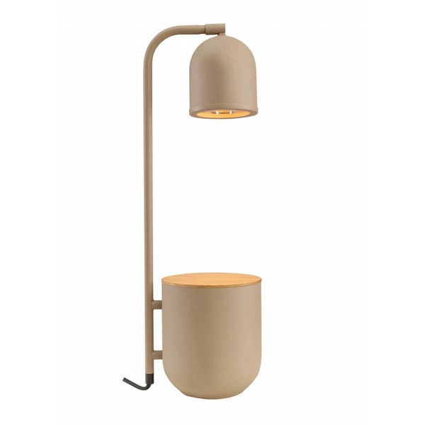 Skandynawska lampa biurkowa Botanica Wood 41110107 Kaspa regulowana beżowa