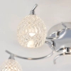Wielopunktowa lampa sufitowa Boyer BOYER-5CH chrom przezroczysty