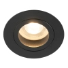 Oczko sufitowe lampa Aura 10571 okrągła regulowana czarny