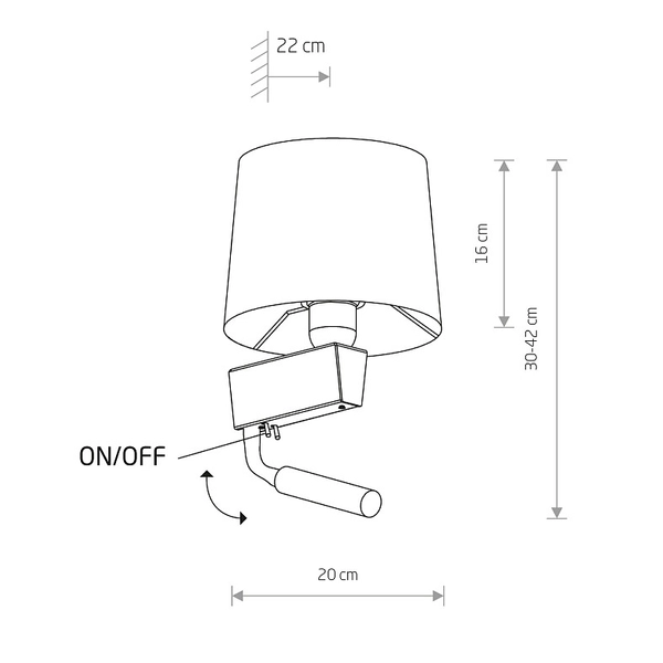 Kinkiet LAMPA ścienna CHILLIN 8214 Nowodvorski klasyczna OPRAWA abażurowa do czytania zielona złota czarna