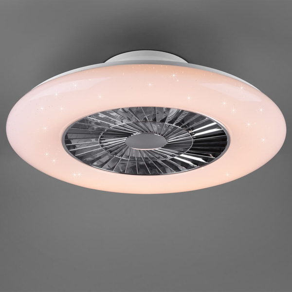 Wentylator sterowany pilotem Visby R62402106 LED 40W 3000-6500K srebrna