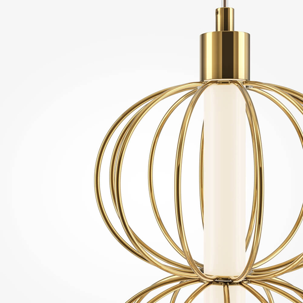 Wisząca lampa Golden Cage MOD216PL-L10G3K Maytoni LED 17W 3000K kule złota