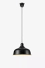 Wisząca lampa jadalniana Port nad stół czarna industrial