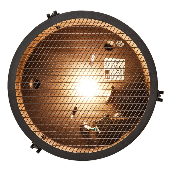 Salonowa lampa sufitowa Zois HK19236S76 industrialna czarna