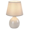 Ceramiczna lampa nocna Ingrid 74076 do czytania abażur beżowy