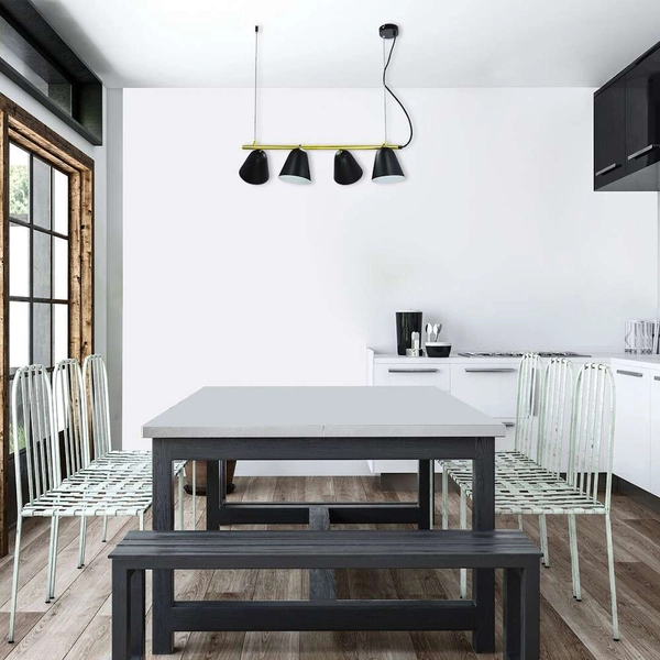 Industrialna lampa wisząca Alder 5377 Rabalux jadalniana metalowa czarna