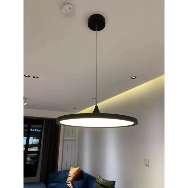 Lampa wisząca DISC CHUA-16W-NW okrągła dysk LED 16W 4000K zwis czarny