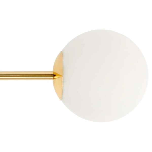 Plafon LAMPA sufitowa ASTRA 10772605 Kaspa szklana OPRAWA pręty molekuły na wysięgnikach sticks złote białe