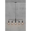 Lampa zwieszana Gloom 2113053003 do salonu metalowa czarny