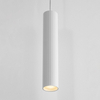 Wisząca lampa nad stół NAZCA LE44346 sopel tuba metalowa biała