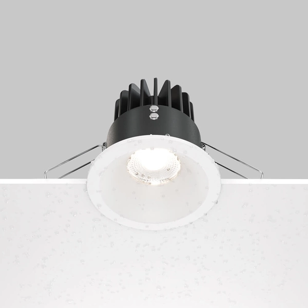 Lampa tarasowa sufitowa Zoom DL034-L12W4K-W LED 12W 4000K IP65 oczko biała
