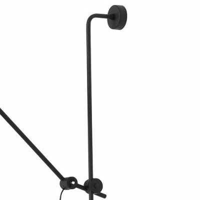 Regulowana lampa ścienna Dron 997C1 Aldex industrialna do sypialni czarna