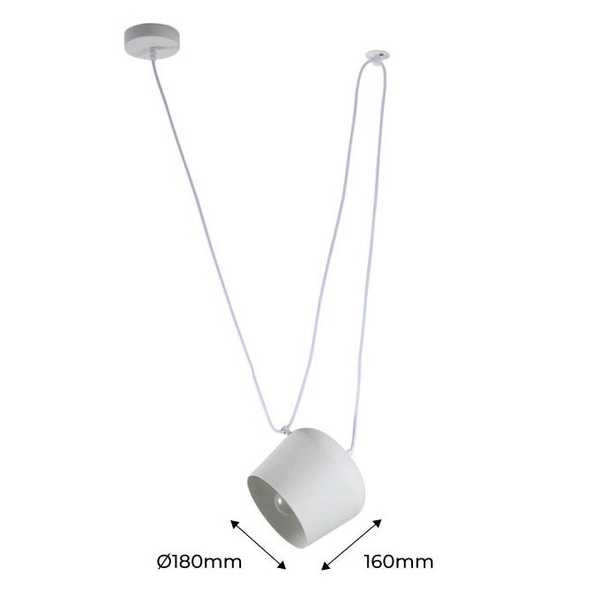 Lampa wisząca Spider ABR-LWRU-B Abruzzo do kuchni regulowana czarna