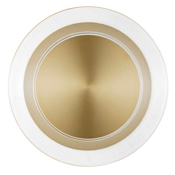 Lampa sufitowa POCITOS LE44927 LED 8W 3000K dysk złota przezroczysta
