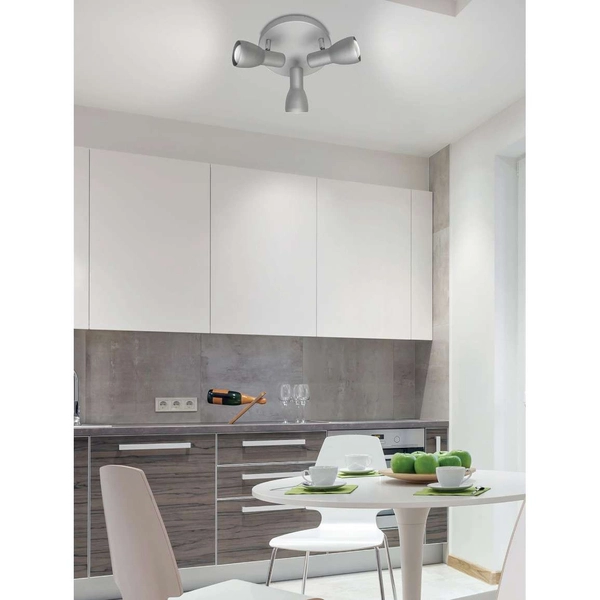 LAMPA sufitowa PICARDO 98-44242 Candellux reflektorowa OPRAWA regulowana szara srebrna