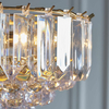 Lampa wisząca z kryształkami Fargo FARGO-14BP Endon mosiądz przezroczysta
