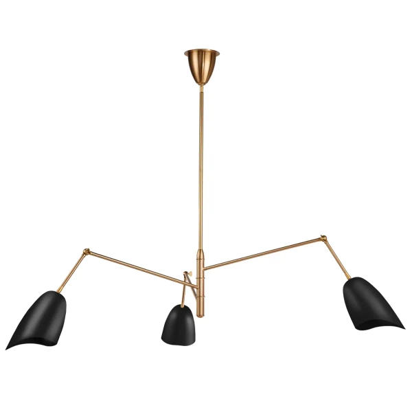 Żyrandol regulowany RAGNO ST-8625P black metalowy czarny