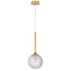 Kulista lampa wisząca Pasto nad stolik crystal złota