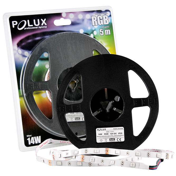 Ozdobna taśma LED RGB 314437 Polux 14W IP20 6500K
