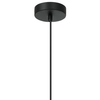 Wisząca LAMPA skandynawska LAMEZIA PND-67594-1-BK+CL Italux loftowy ZWIS szklany do kuchni czarny