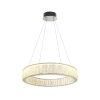 Szklana lampa wisząca SAVOY P0695 nikiel LED 30W 3000K okrągła