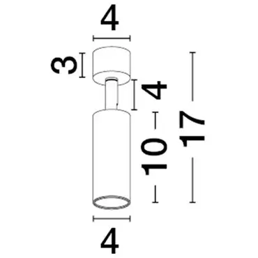 Regulowana lampa sufitowa do salonu VALLERO LE45634 biały