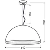 Lampa wisząca AMALFI 31-26392 metalowa industrialny zwis kopuła miedź